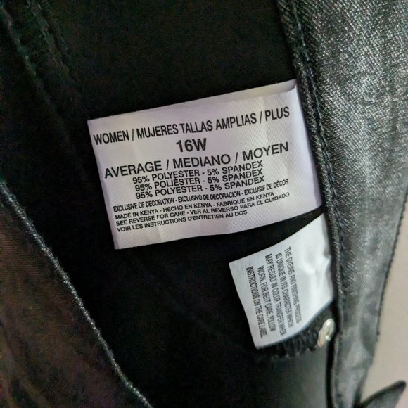 Gloria Vanderbilt Black Foil Print Pants - Picture 8 of 9